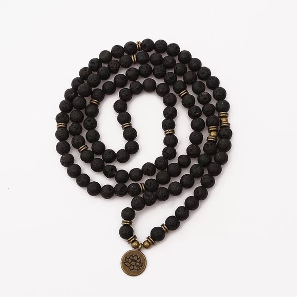 2/$20 💙 Mala Bracelet/Necklace with Lotus Charm - Picture 3 of 3